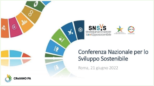Conferenza Nazionale per lo Sviluppo Sostenibile 21 giugno 2022