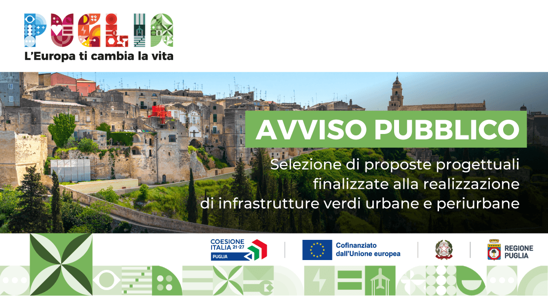 Approvazione graduatoria definitiva relativa all' Avviso pubblico per la selezione di proposte progettuali finalizzate alla realizzazione di infrastrutture verdi urbane e periurbane