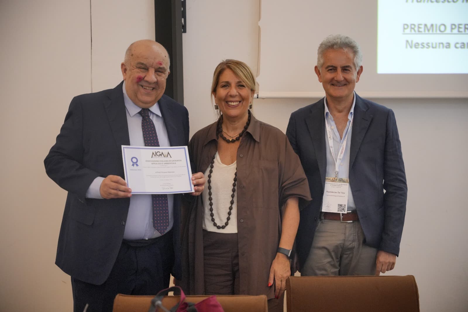 Premio nazionale al prof. barese Simeone: a Catania il riconoscimento AIGAA per la Geologia Applicata