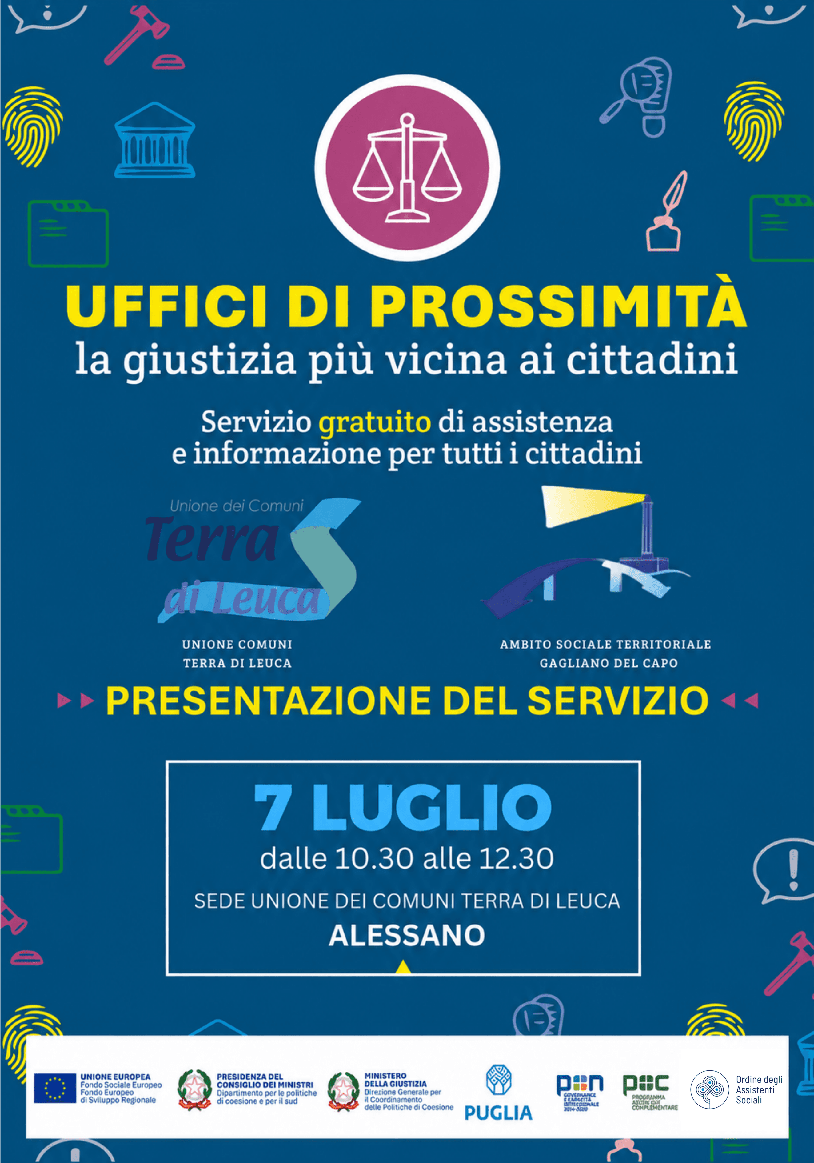 Ad Alessano l'ultimo appuntamento del ciclo di incontri territoriali dedicato agli Uffici di Prossimità attivi in Puglia