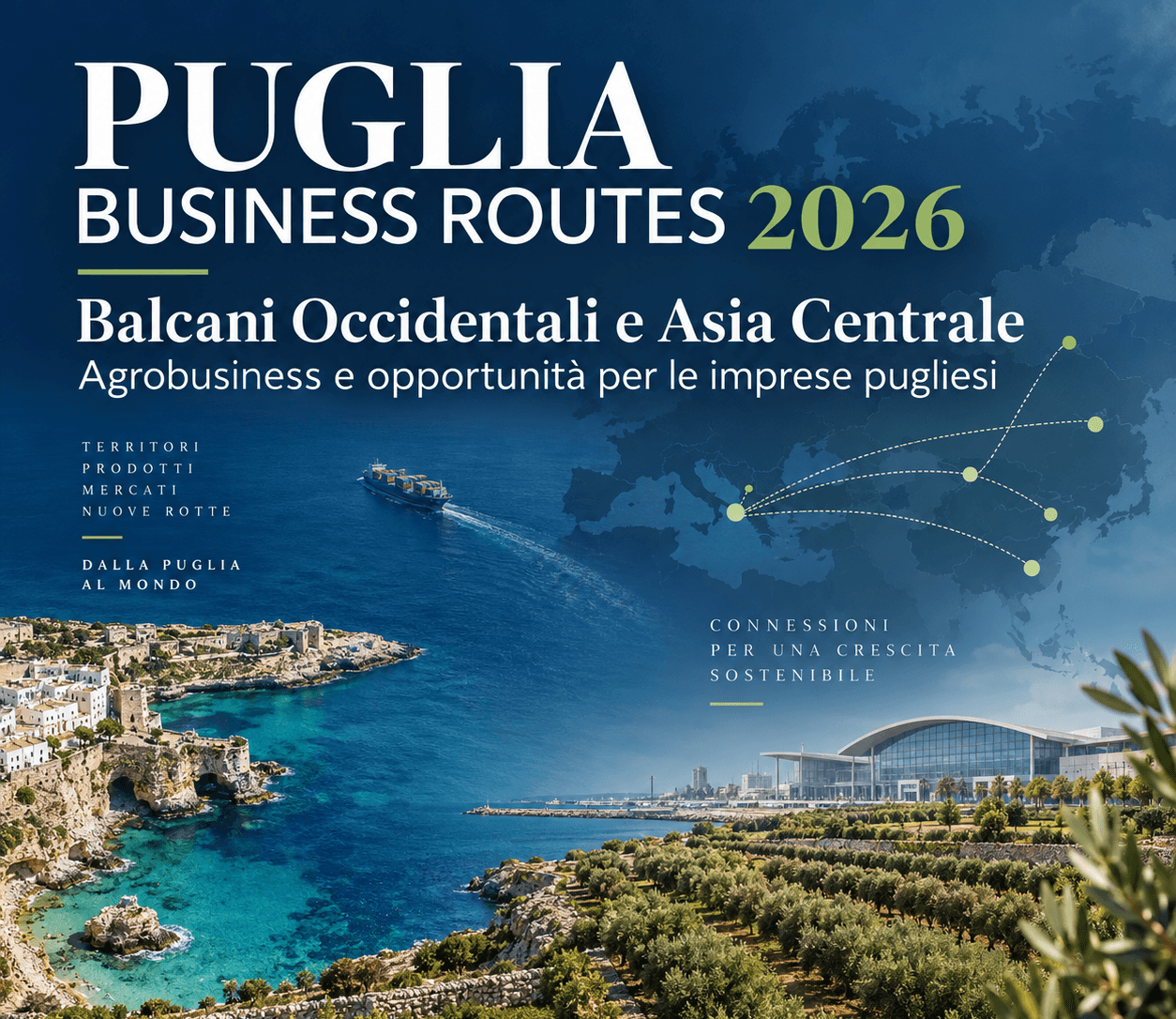 Puglia Business Routes 2026: disponibile il programma dell’evento del 21 settembre in Fiera del Levante