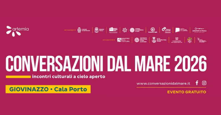 Conversazioni dal Mare 2026: a Giovinazzo tre giorni di cultura, dialogo e grandi ospiti