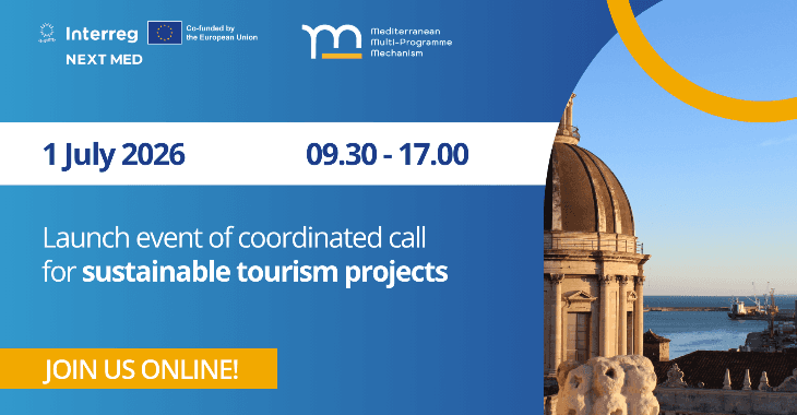 Programma NEXT MED: Segui online il lancio del terzo bando per progetti di capitalizzazione sul turismo sostenibile 