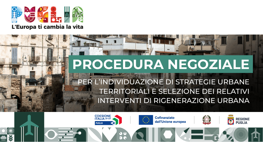 Esiti procedura negoziale per l’individuazione di Strategie urbane territoriali e la selezione dei relativi interventi di rigenerazione urbana