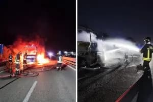 Bus di linea prende fuoco sulla statale 172, nel Tarantino: strada chiusa al traffico