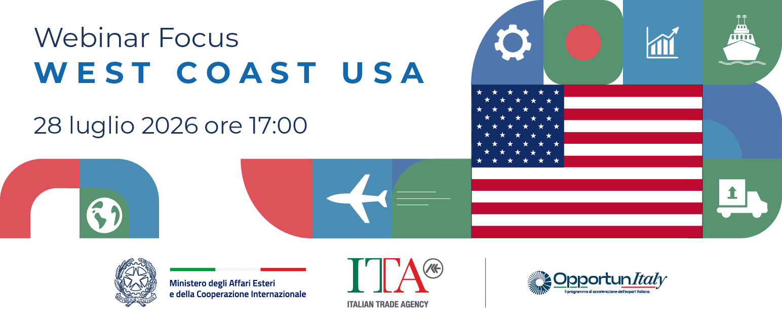 Iniziativa ICE - Webinar: “Focus Mercato: California e West Coast USA”